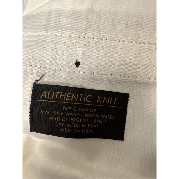 VTG Authentic Knit 100% Polyester Brown Dress Pants Mens 36 USA Made Ban-Rol - Picture 9 of 16
